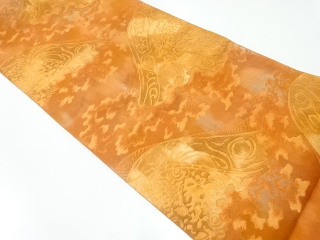 JAPANESE NAGOYA OBI / WOVEN DISTANT MOUNTAINS